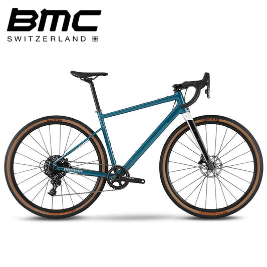 BMC URS AL TWO Premium Aluminum Gravel Bike, GRX - Dark Petrol / Off-White