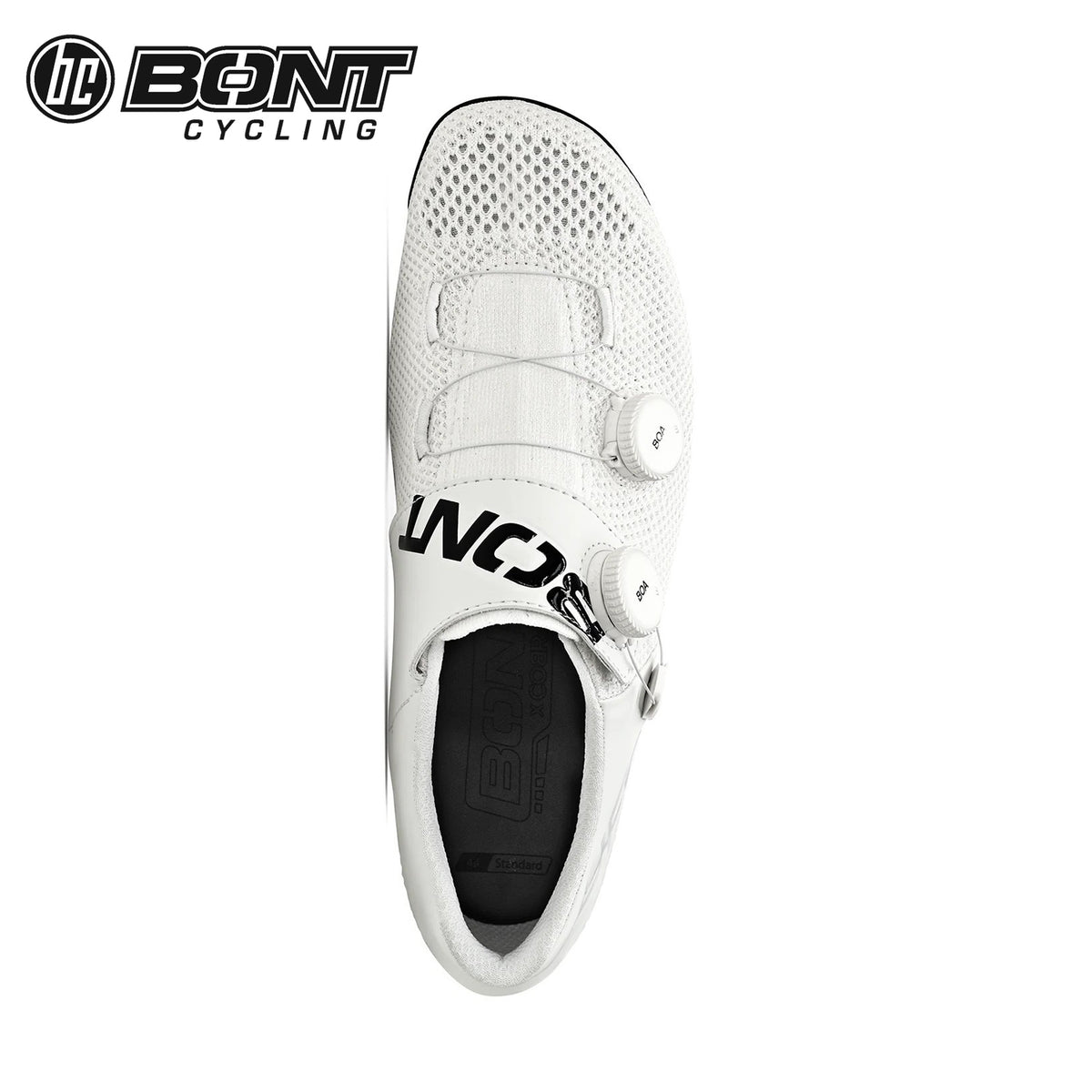 Bont Vaypor Knit Carbon Fiber / BOA Cycling Shoes - White