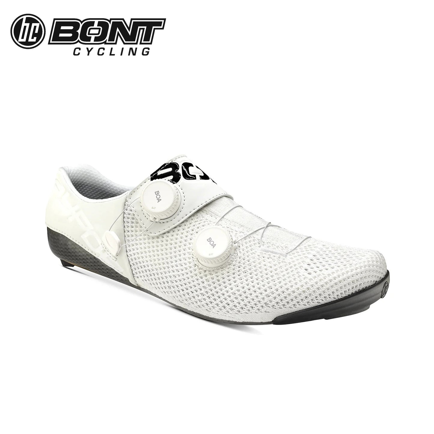 Bont Vaypor Knit Carbon Fiber / BOA Cycling Shoes - White