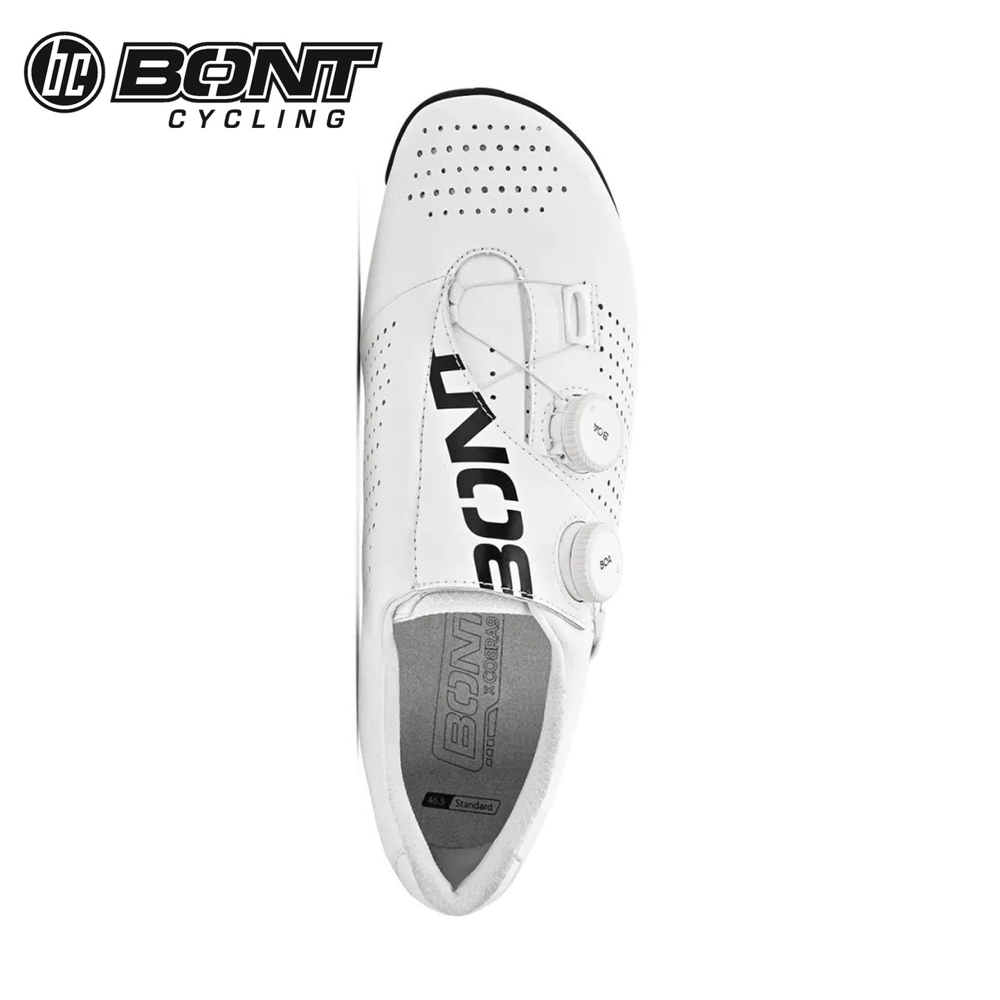 Bont Vaypor SL Carbon Fiber / BOA Cycling Shoes - White