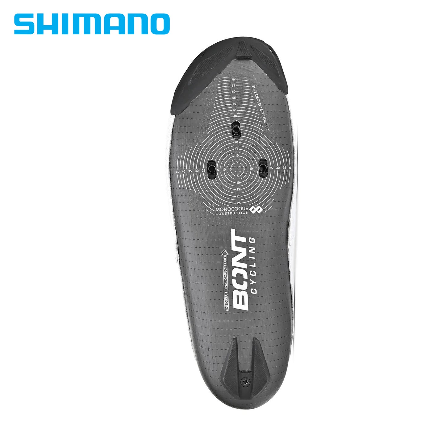 Bont Zero+ Carbon Monocoque / BOA Li2 Cycling Shoes - White/Black