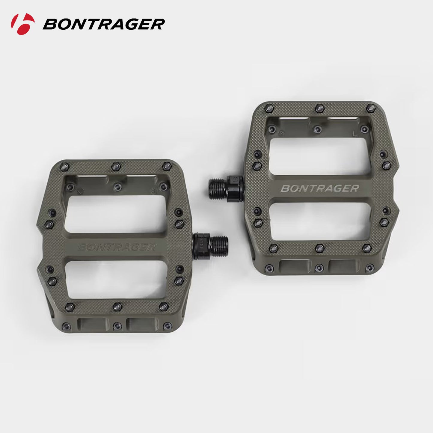 Bontrager Line Elite Flat MTB 9/16" (15mm) Pedal - Olive Grey