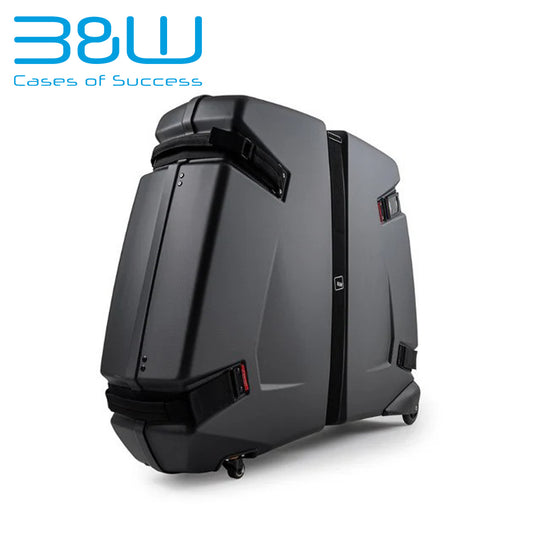 B&W Bike Box II Bicycle Travel Hard Case w/ Wheels - Black