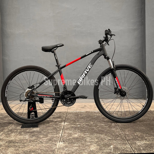 Brave 2 by Trinx 27.5 Mountain Bike MTB Alloy Hydraulic Disc Brake - Black/Red