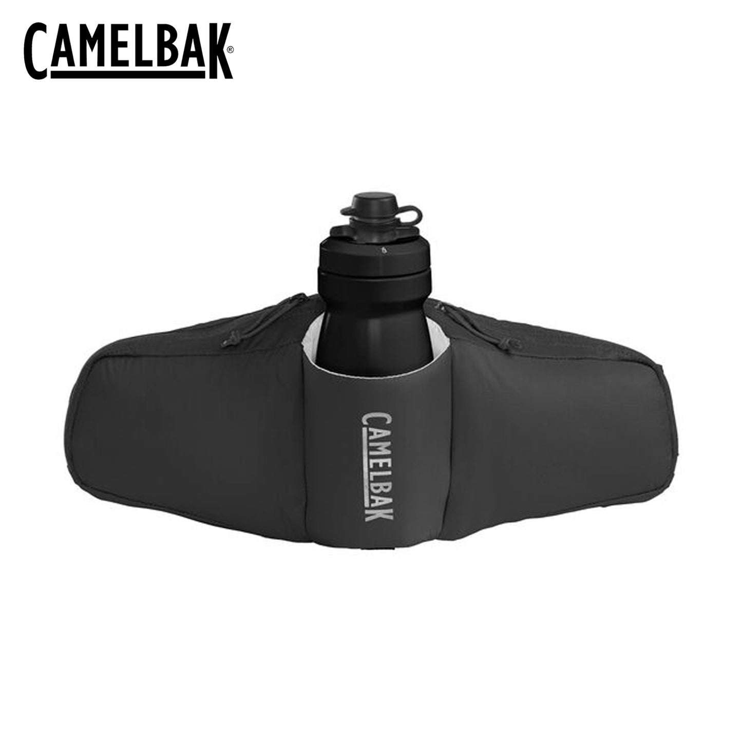 CamelBak Podium Flow 2 Waist Pack w/ 21oz Podium Dirt Series Bottle - Black