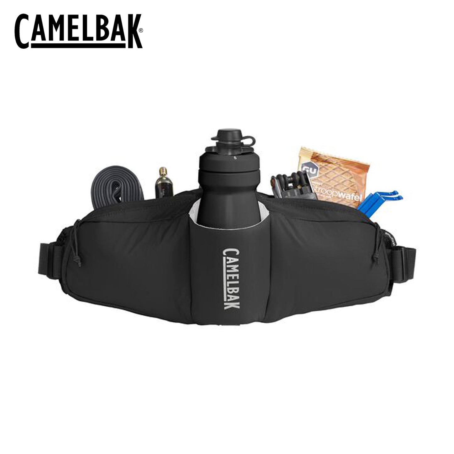 CamelBak Podium Flow 2 Waist Pack w/ 21oz Podium Dirt Series Bottle - Black