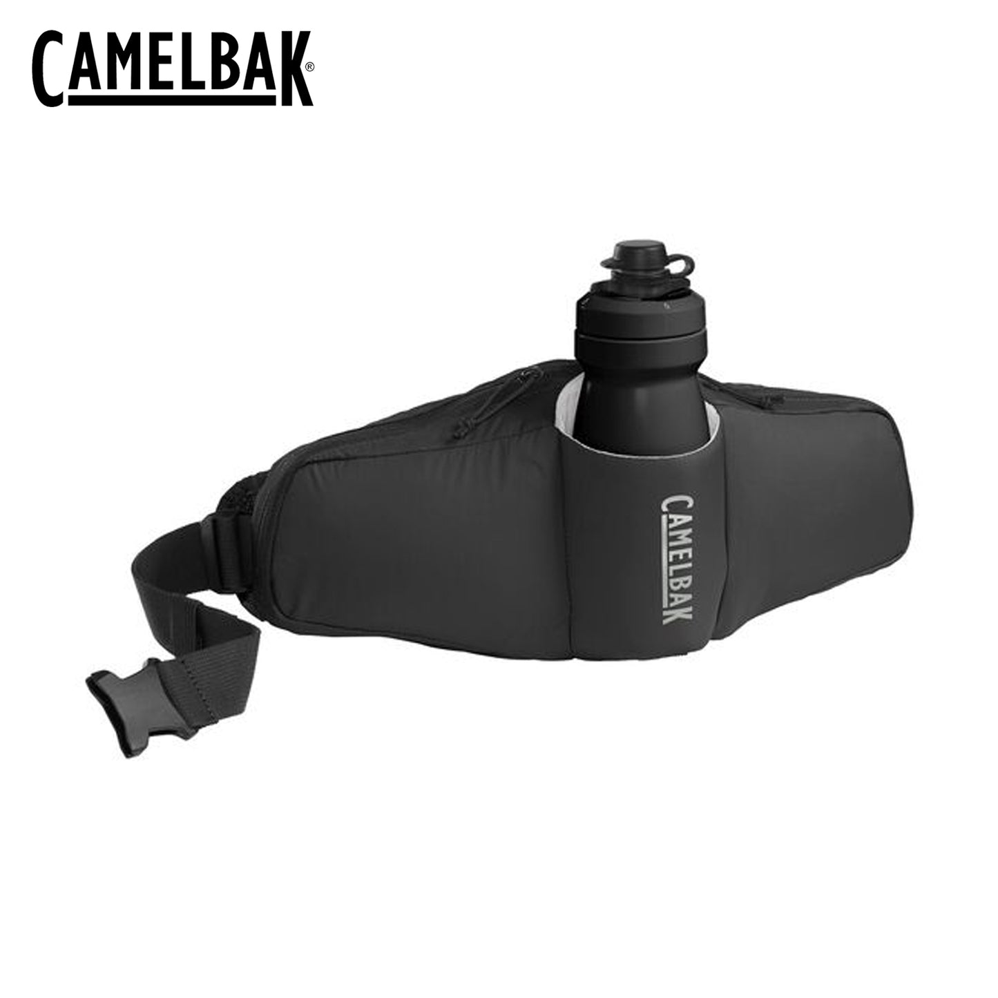 CamelBak Podium Flow 2 Waist Pack w/ 21oz Podium Dirt Series Bottle - Black