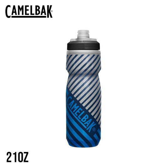 CamelBak Podium Chill Outdoor Bike Bottle - Navy/Blue Stripe