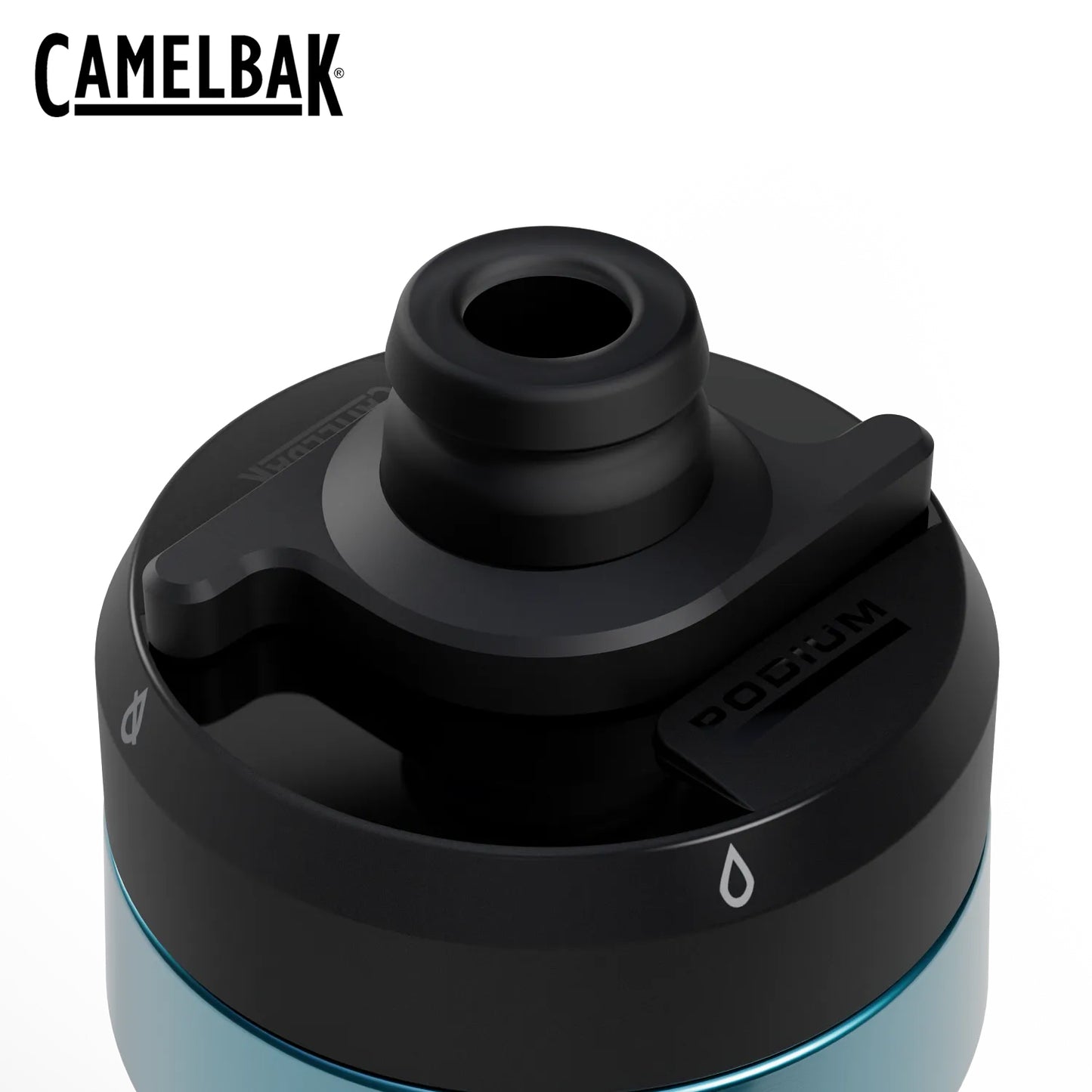 CamelBak Podium Titanium 18 18oz Bike Bottle - Turq Ti