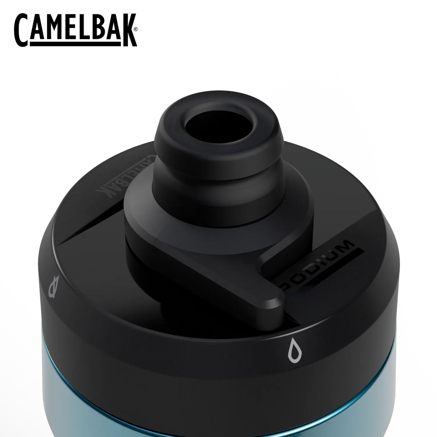 CamelBak Podium Titanium 18 18oz Bike Bottle - Turq Ti
