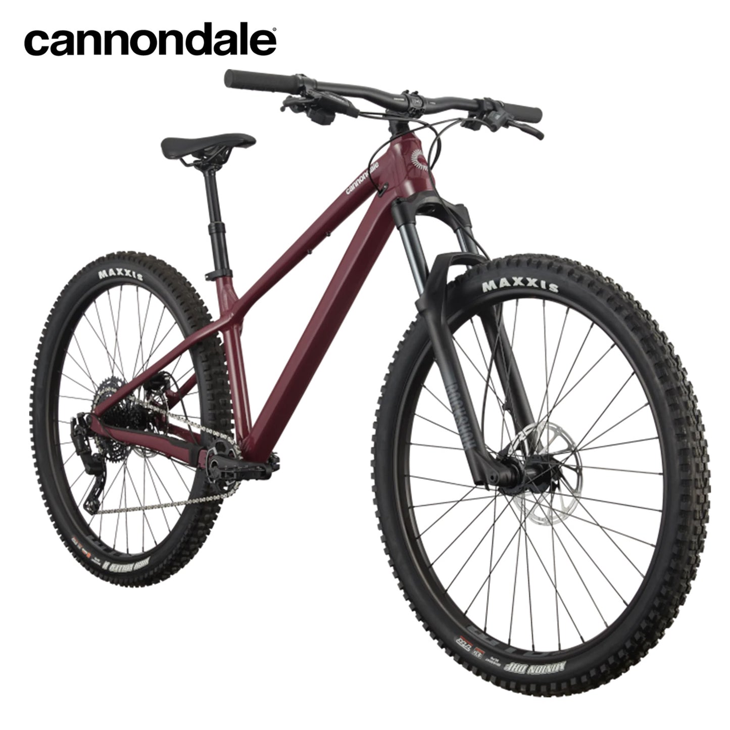 Cannondale Habit HT 2 Alloy MTB Bike SRAM Level Disc Brake - Black Cherry