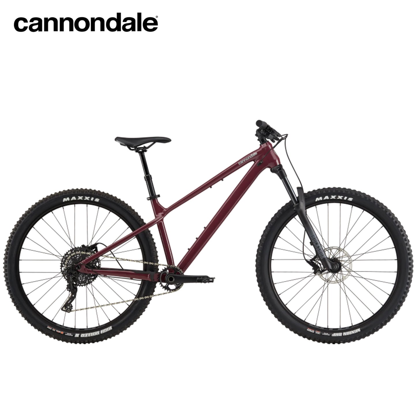 Cannondale Habit HT 2 Alloy MTB Bike SRAM Level Disc Brake - Black Cherry