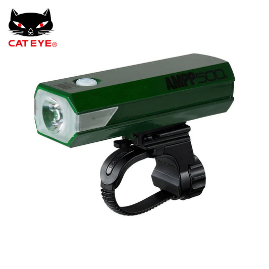 Cateye AMPP500 500 Lumens Headlight for Bike - Dark Green