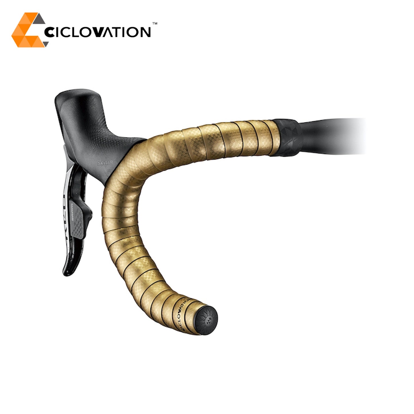 Ciclovation Advanced Poly Touch, Vapor Metallic Bar Tape - Royal Gold