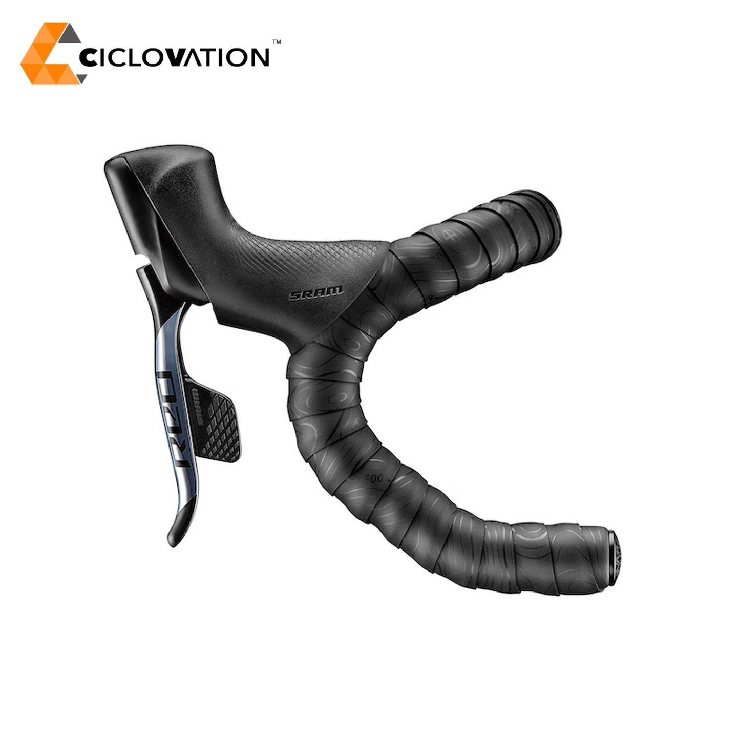 Ciclovation Leather Touch Minimalism Bar Tape - Topographic Black
