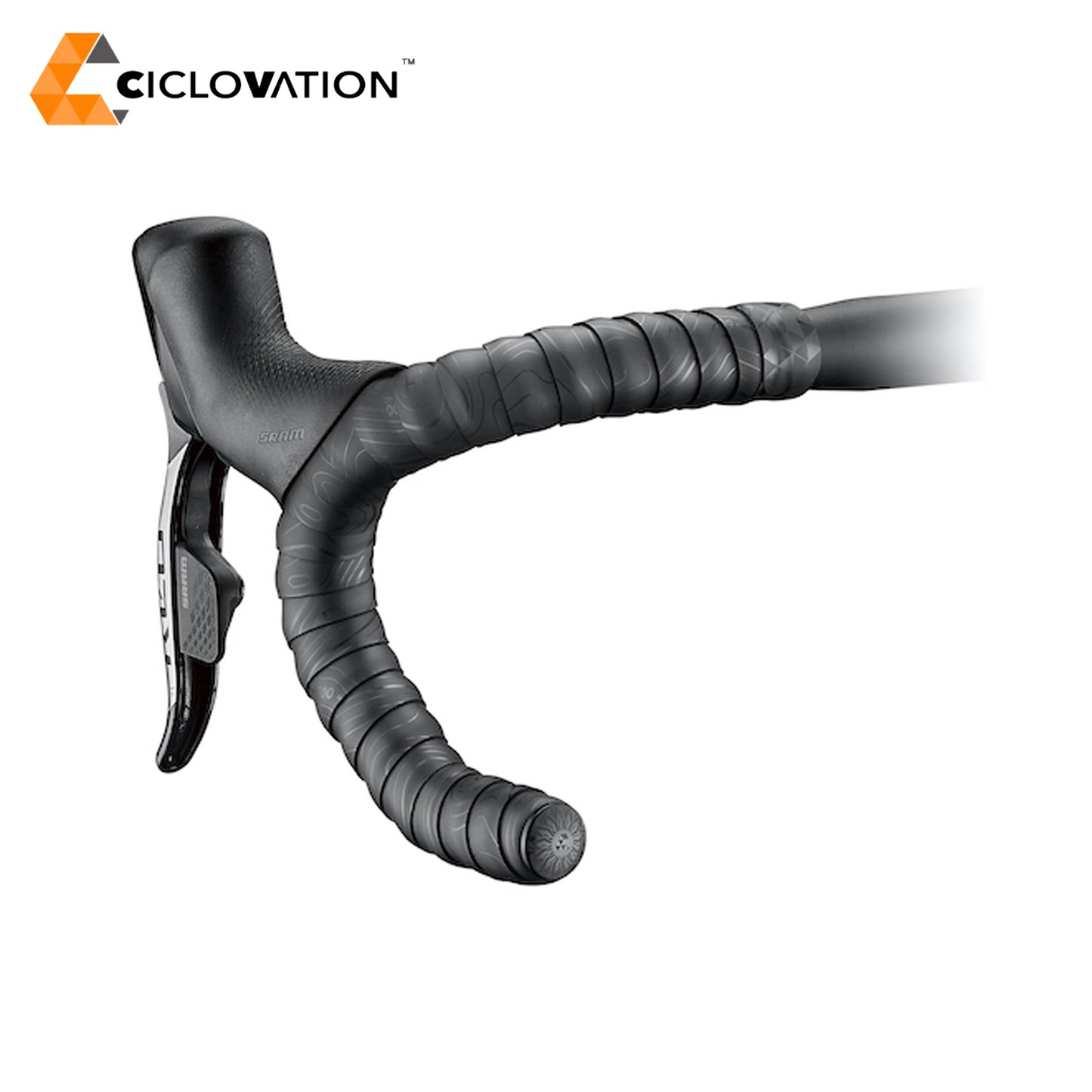 Ciclovation Leather Touch Minimalism Bar Tape - Topographic Black