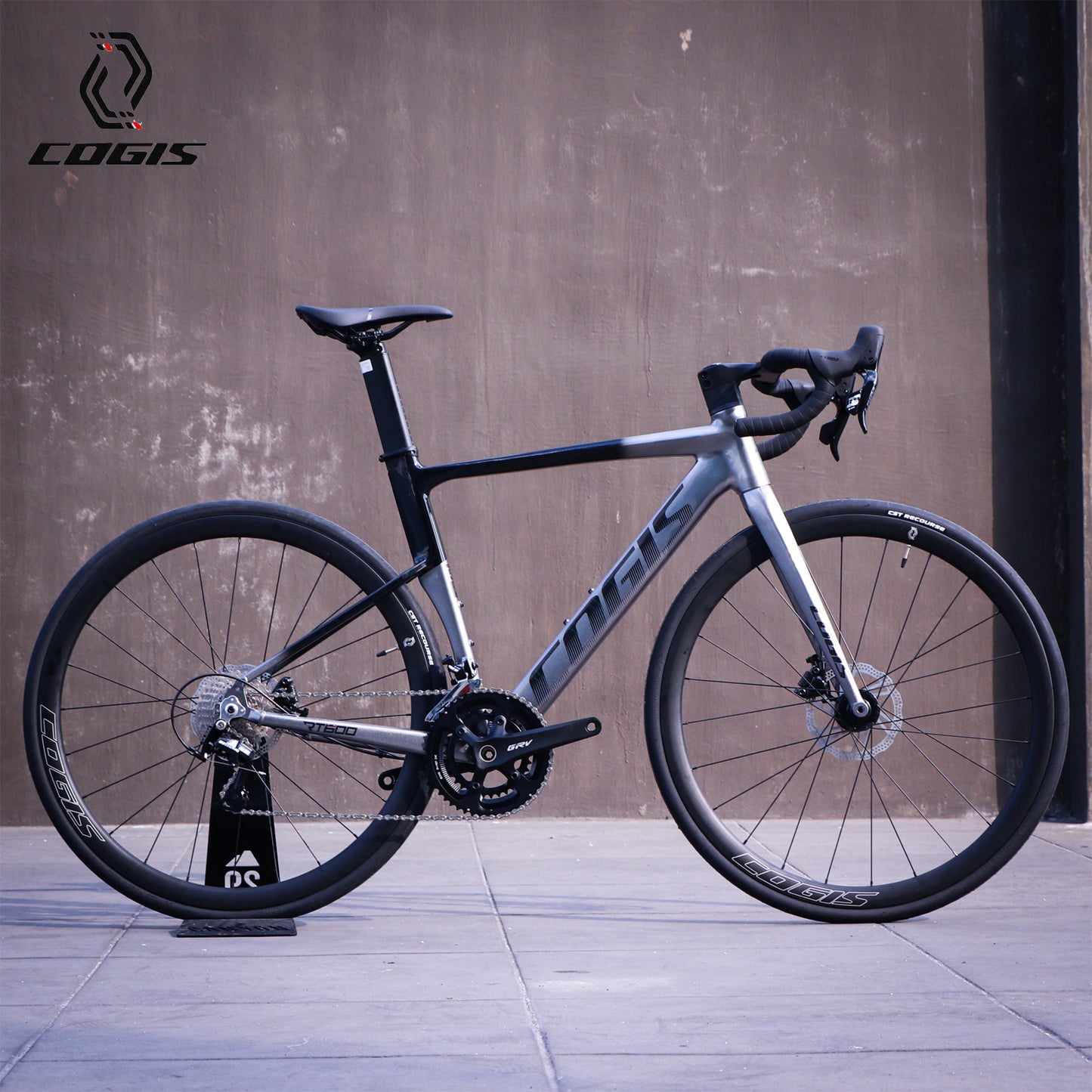 COGIS RT600 700c Aluminum Alloy 6061 2x11 Road Bike - Black/Grey