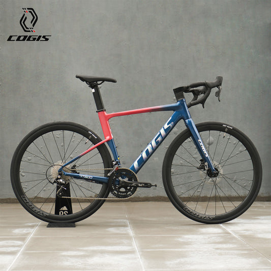 COGIS RT600 700c Aluminum Alloy 6061 2x9 Road Bike - Pink Blue Love