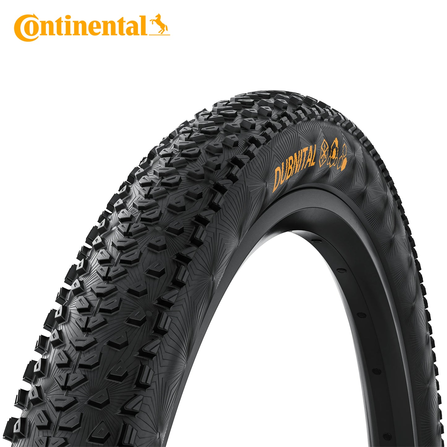 Continental Dubnital Trail Casing Grip Compound 29er Gravel Tubeless-Ready Bike Tire - Black