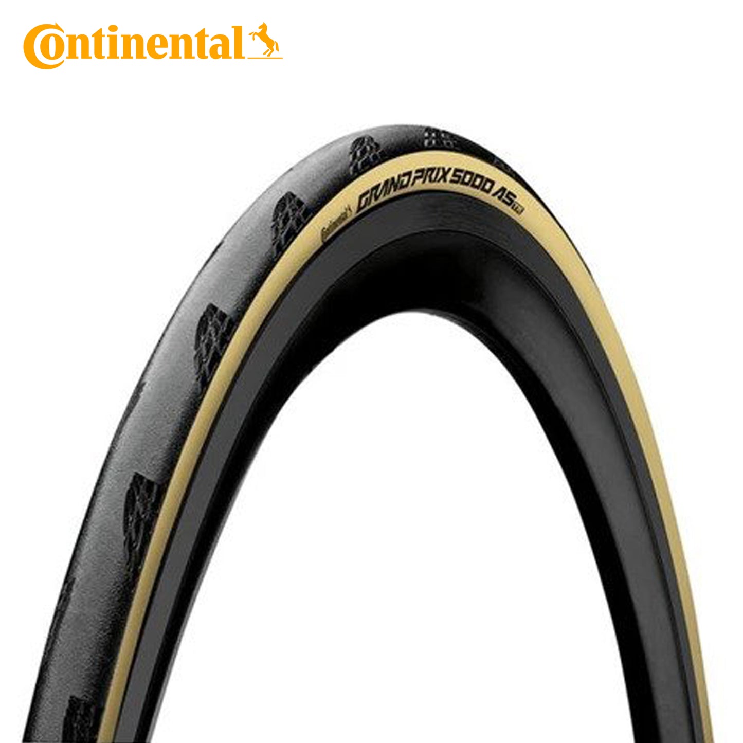 Continental Grand Prix 5000 (GP5000) AS TR All-Season Road Bike Tire Tubeless Ready - Cream Wall