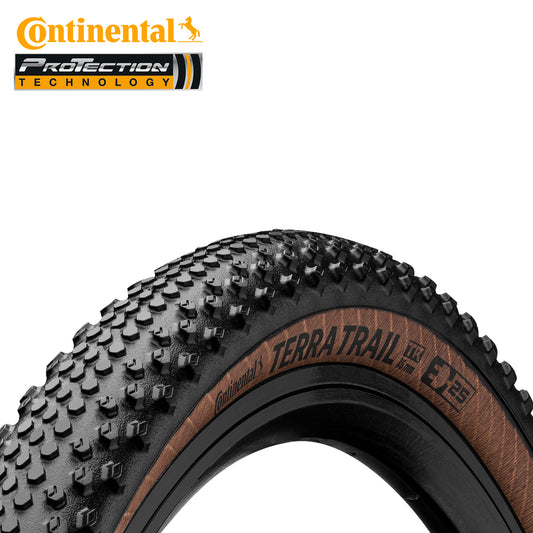 Continental Terra Trail Gravel Tire Tubeless Ready ProTection 700c - Tan Wall