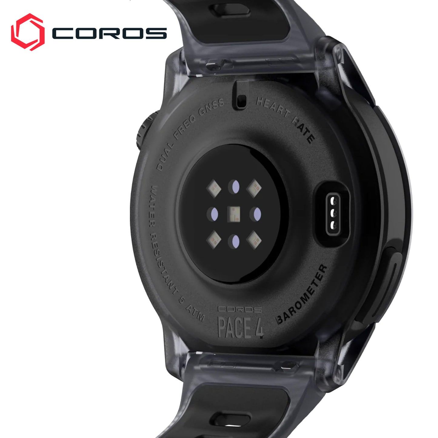 Coros PACE 4 GPS Running / Multi-Sport Watch - Aluminum (Black Crystal)