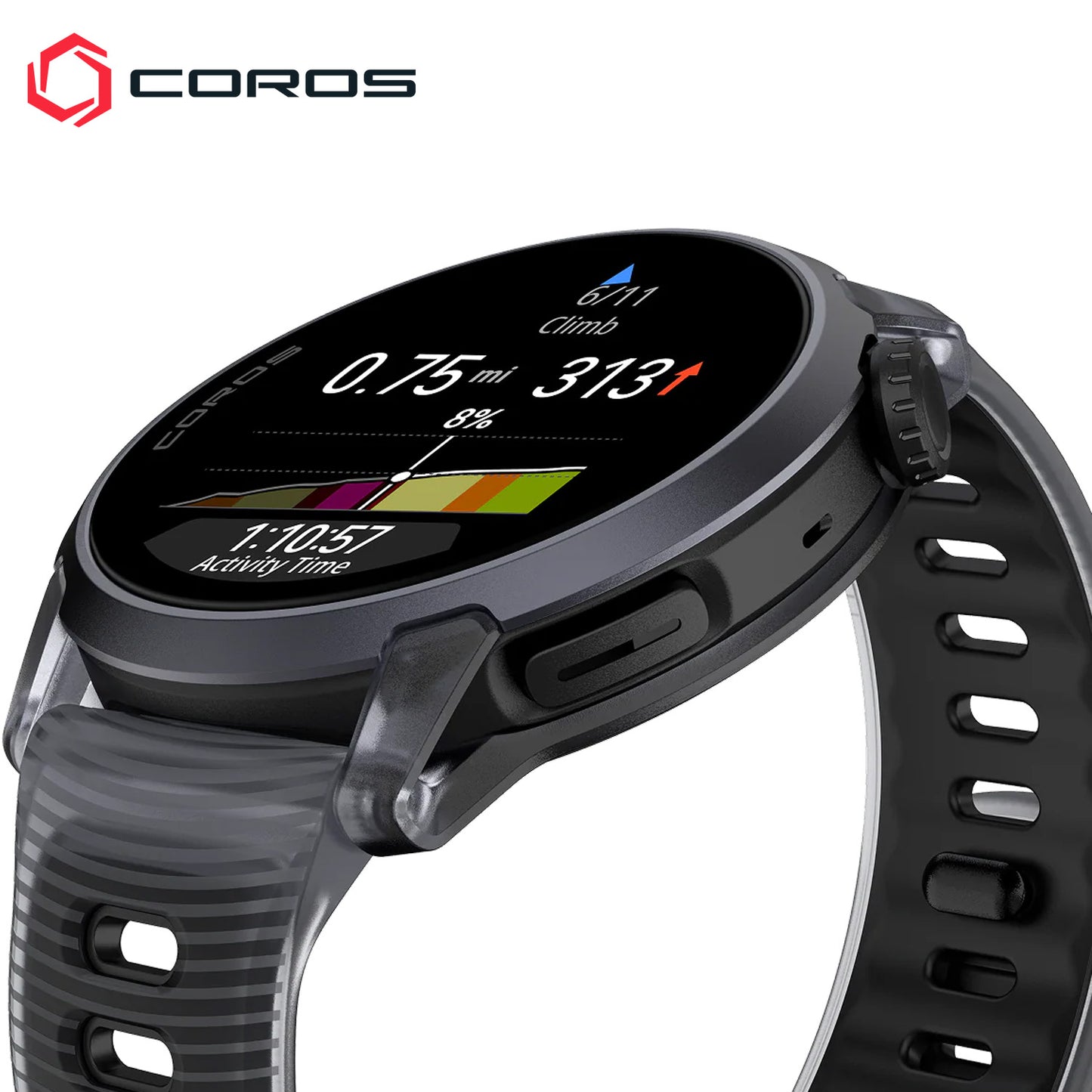 Coros PACE 4 GPS Running / Multi-Sport Watch - Aluminum (Black Crystal)
