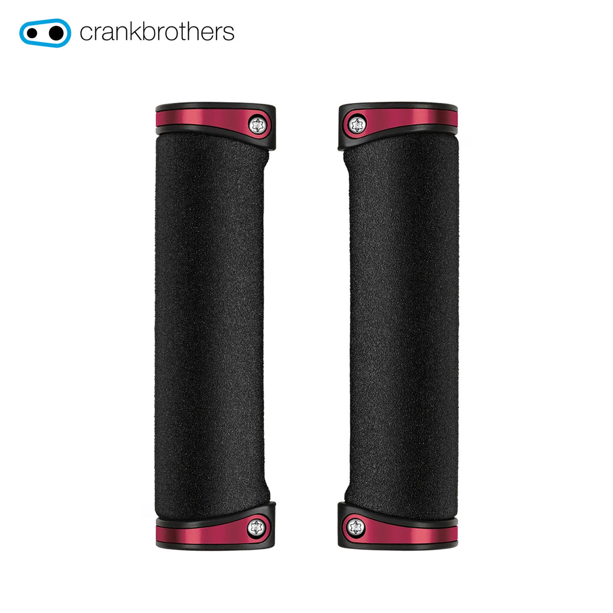 Crankbrothers Dual Clamp Lock-On Cobalt Grips - Red