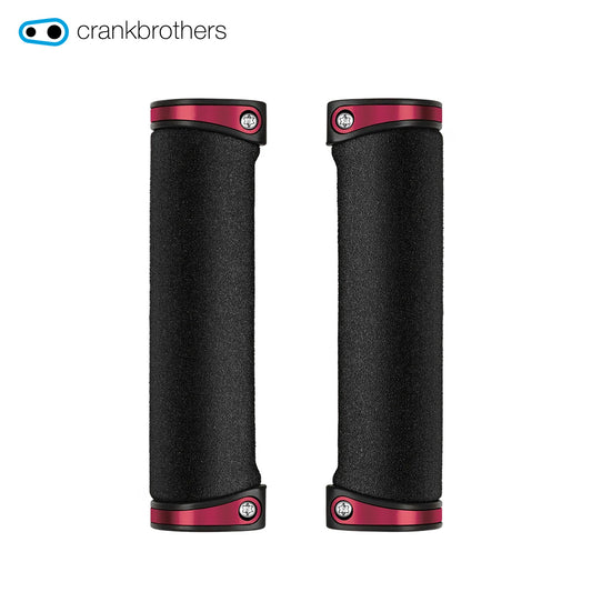 Crankbrothers Dual Clamp Lock-On Cobalt Grips - Red