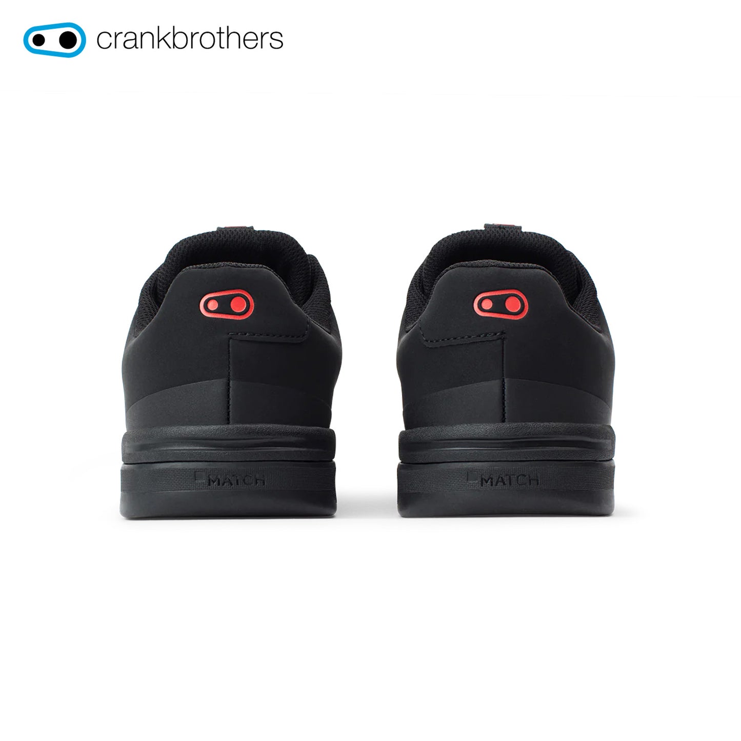 Crankbrothers Stamp Lace Flat Shoes - Black/Red w/ Black Outsole