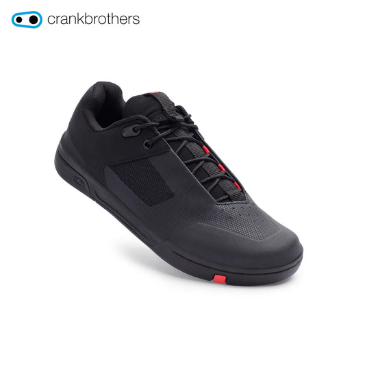 Crankbrothers Stamp Lace Flat Shoes - Black/Red w/ Black Outsole