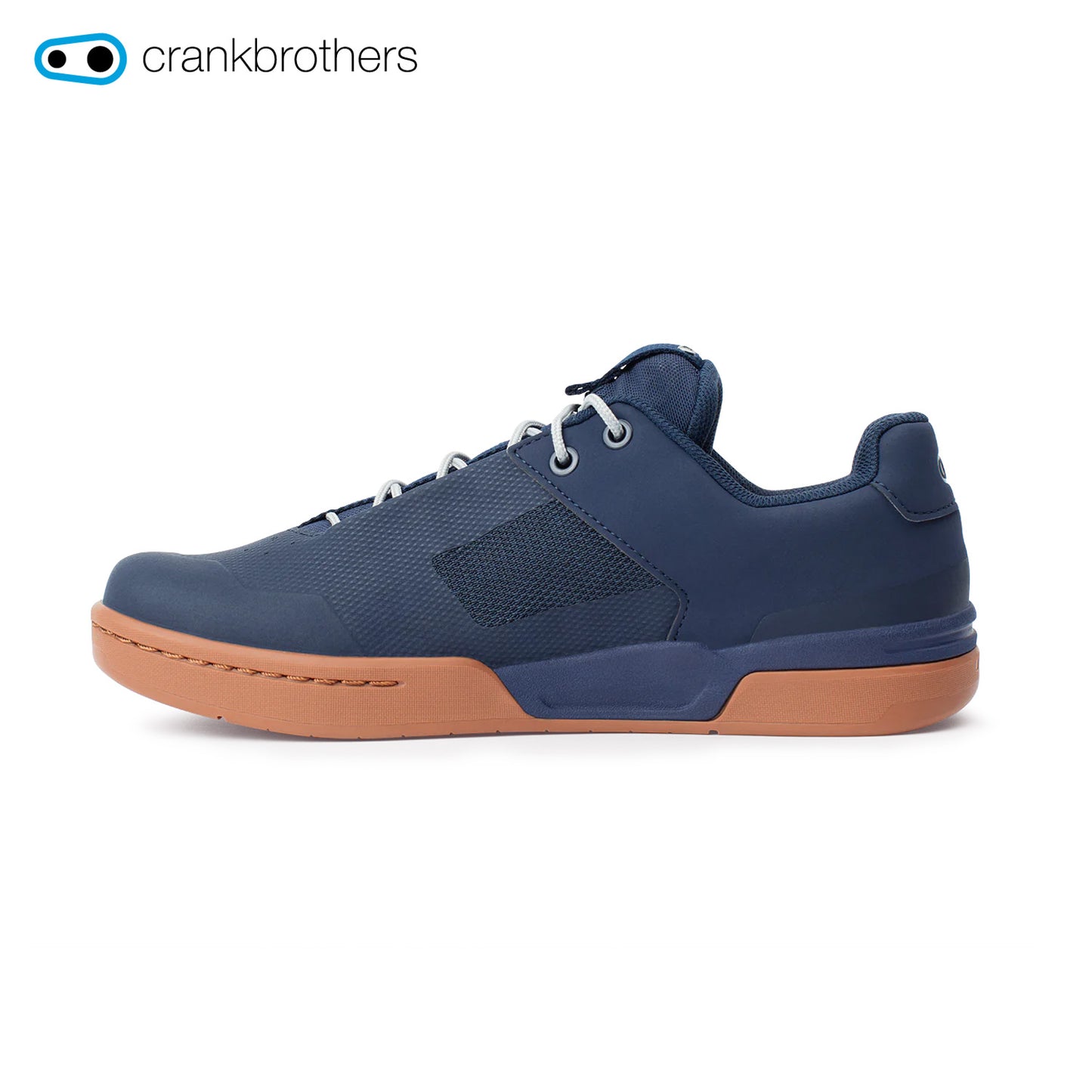 Crankbrothers Stamp Lace Flat Shoes - Navy/Silver w/ Gum Outsole