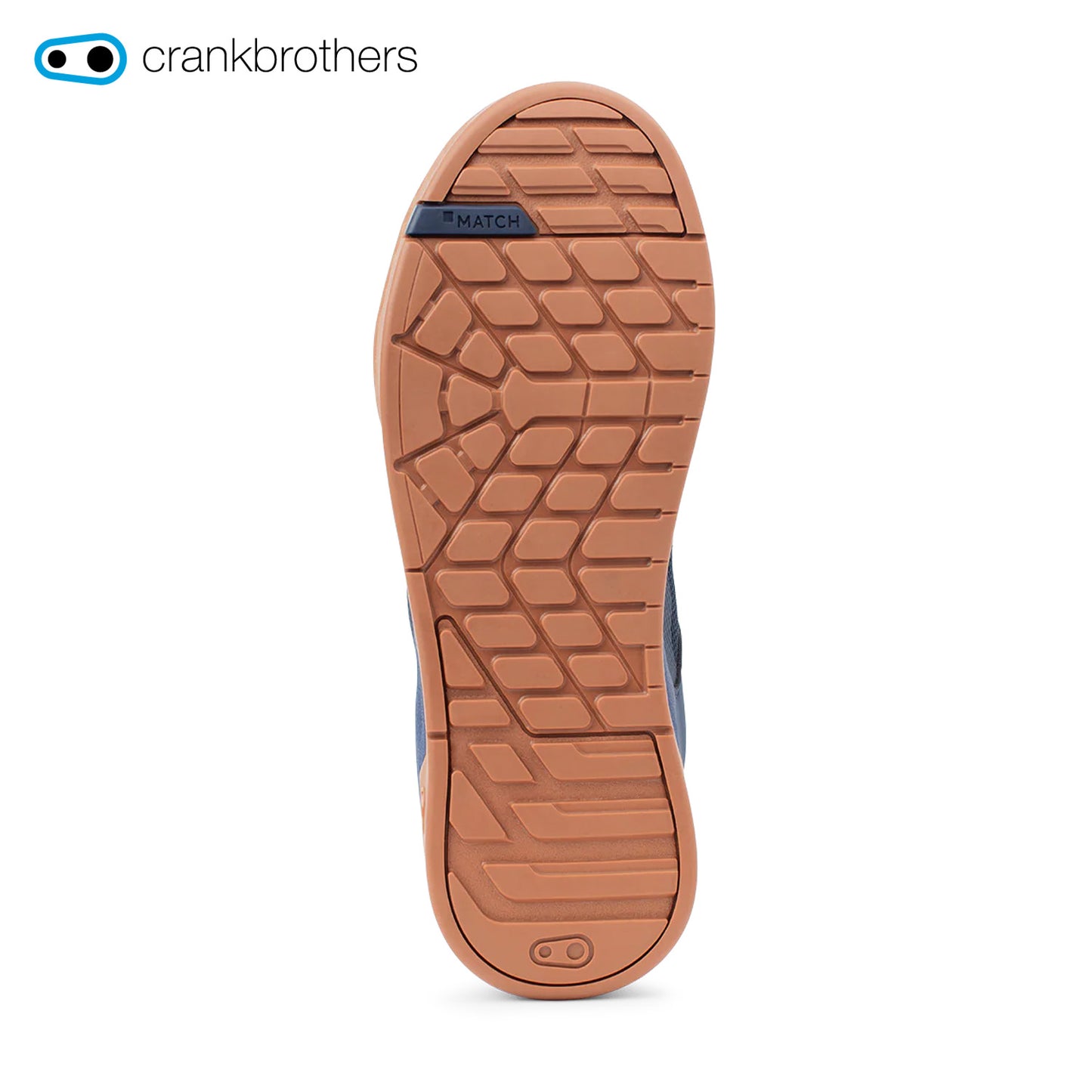 Crankbrothers Stamp Lace Flat Shoes - Navy/Silver w/ Gum Outsole