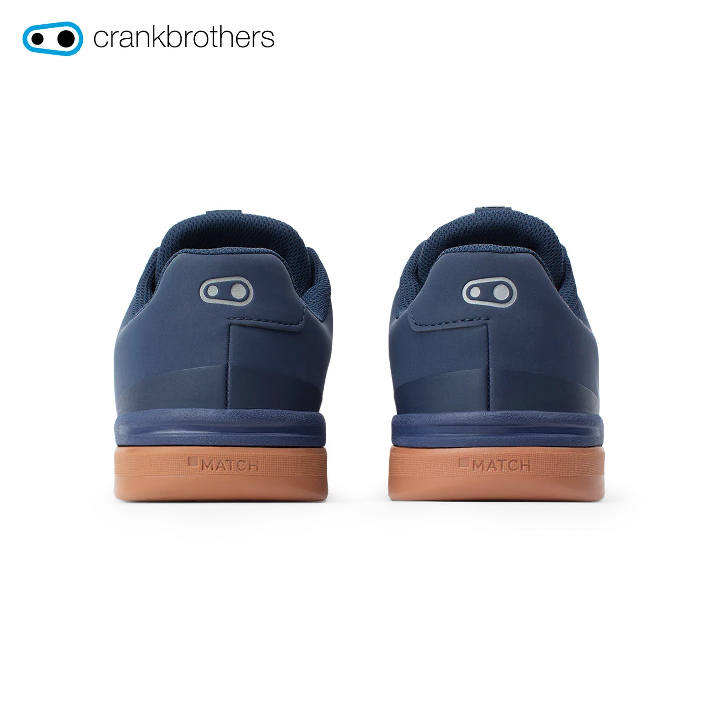 Crankbrothers Stamp Lace Flat Shoes - Navy/Silver w/ Gum Outsole