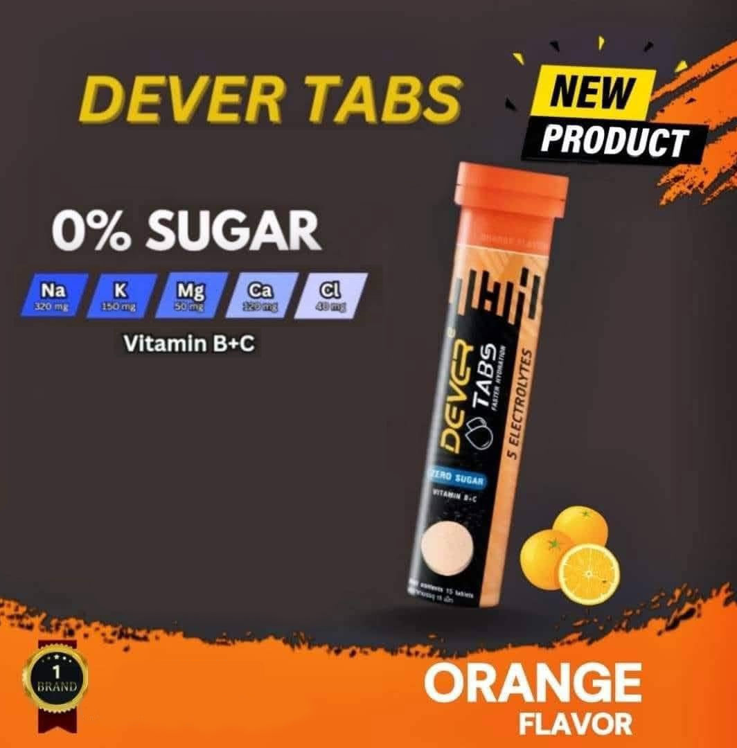 Dever Tabs, 1 Tube 15 Tabs - Orange