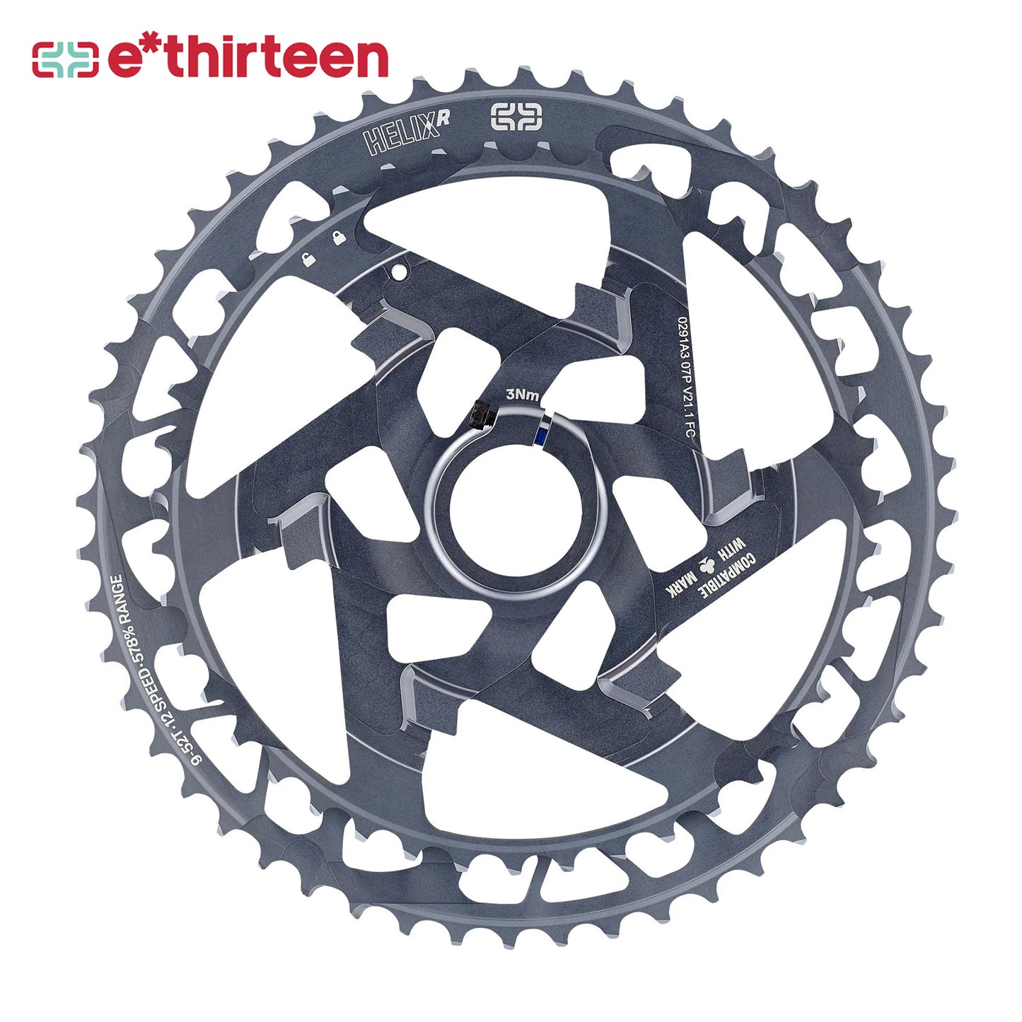 e*Thirteen Helix Race 12-Speed Cassette - Grey