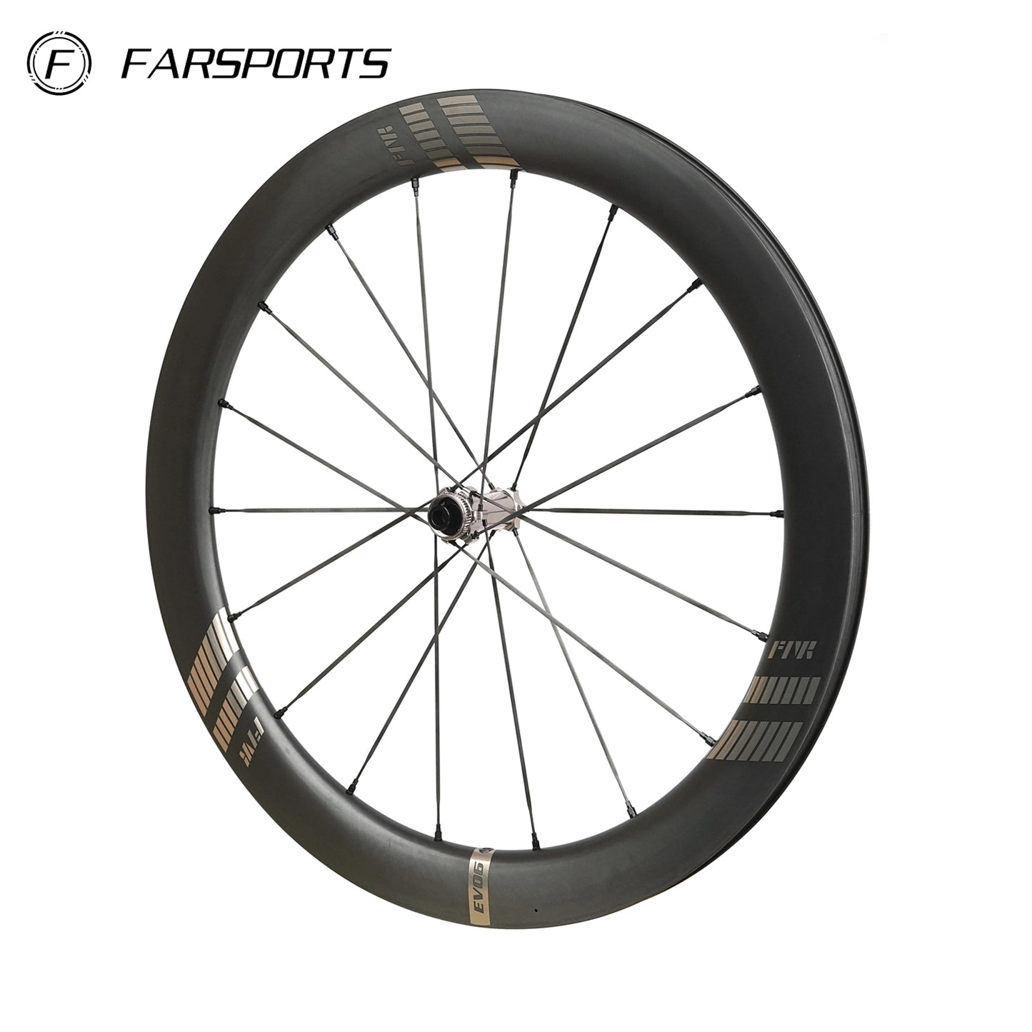 FARSPORTS 2026 EVO S Series EVO5 S (All-Rounder) Full-Set, UCI Approved Road Bicycle Wheels - Black
