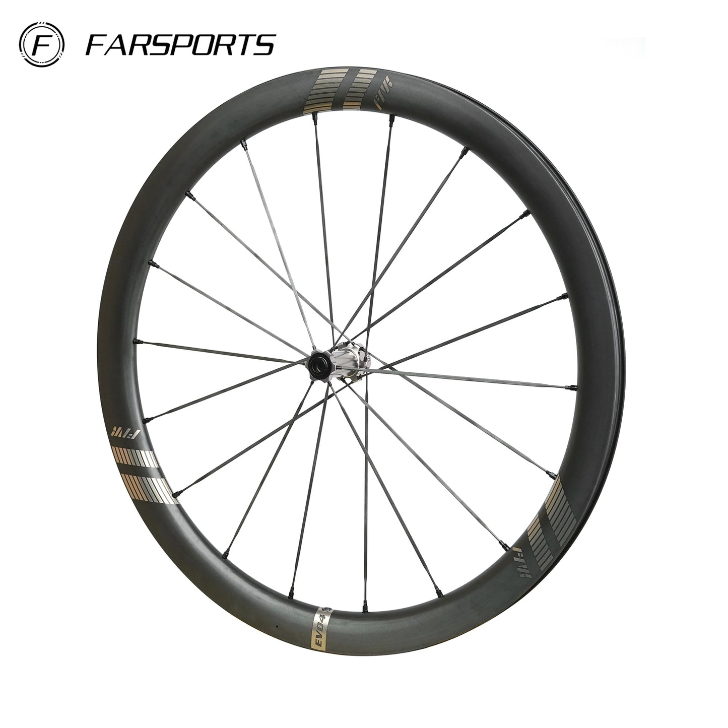 FARSPORTS 2026 EVO S Series EVO5 S (All-Rounder) Full-Set, UCI Approved Road Bicycle Wheels - Black