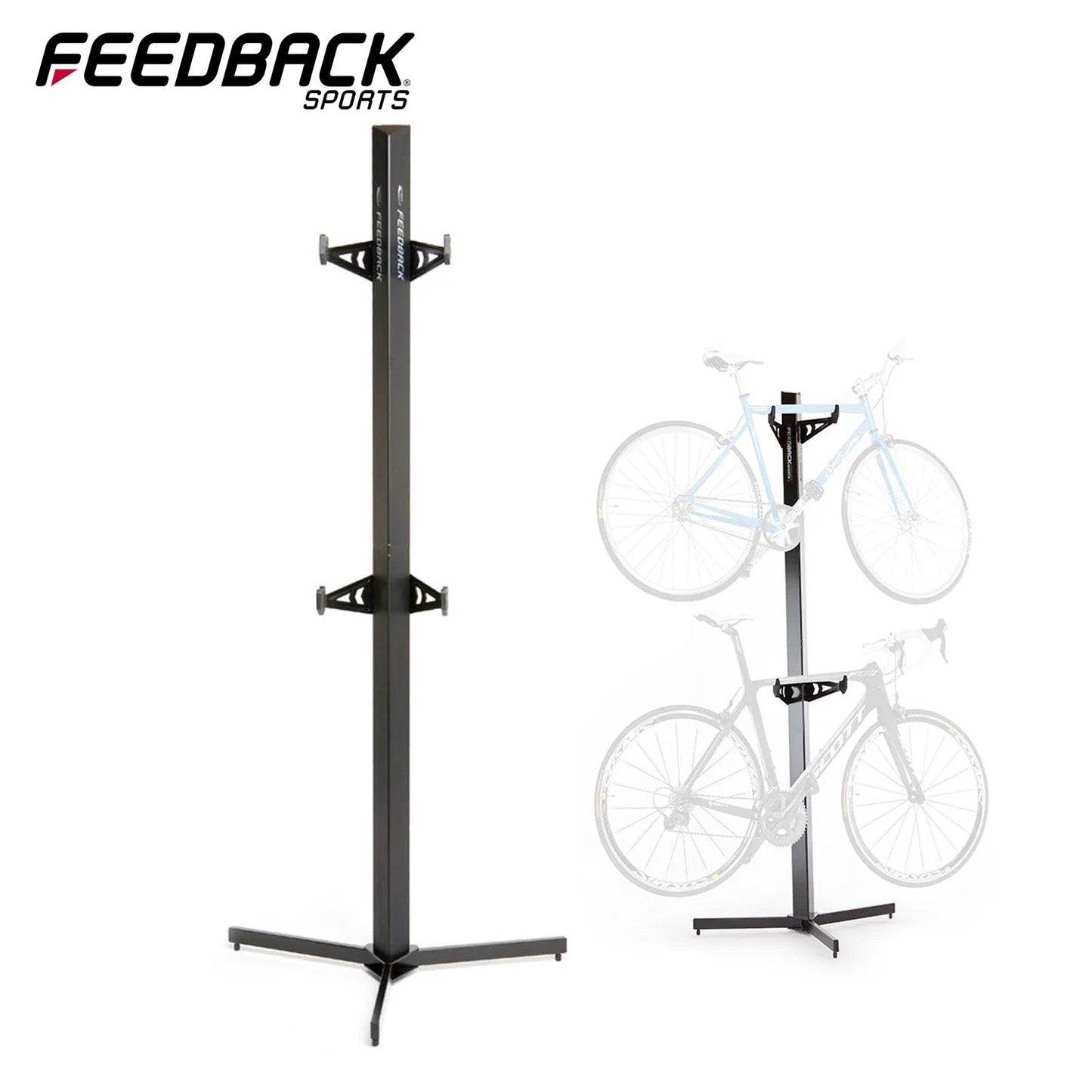 Feedback Sports Velo Cache 2-Bike Storage Stand - Black (13984)
