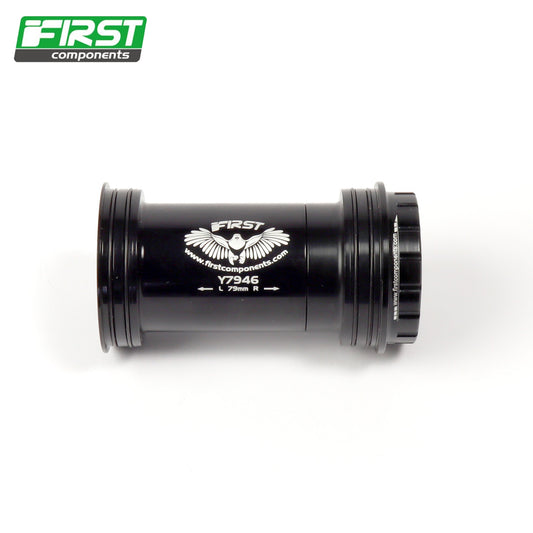 First Components Y7946S Hollowtech II Threaded Aluminum Ceramic Bottom Bracket 79mm 24mm Axle for Shimano