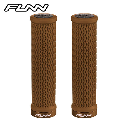 Funn Holeshot MTB Racing Grips - Brown