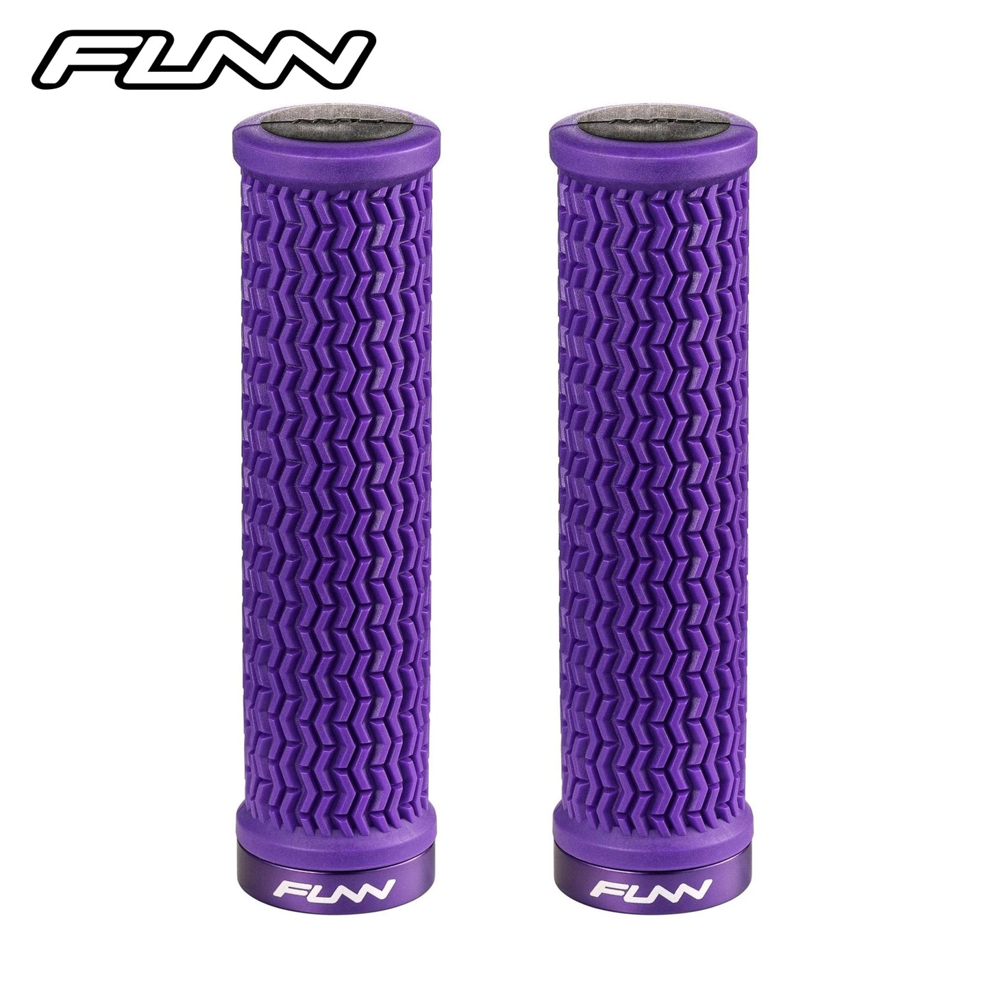 Funn Holeshot MTB Racing Grips - Purple