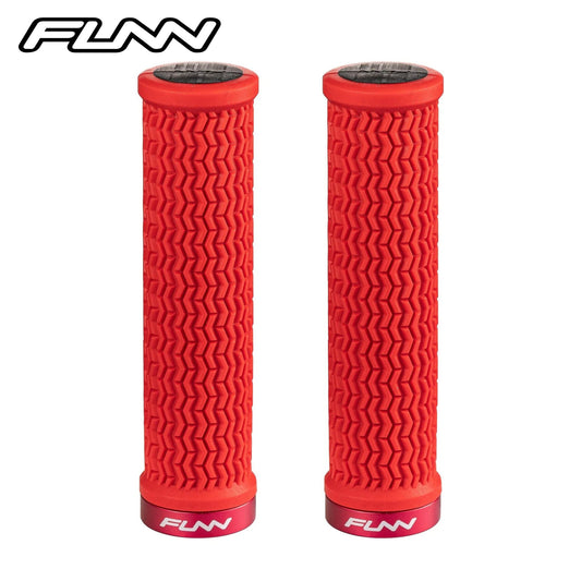 Funn Holeshot MTB Racing Grips - Red