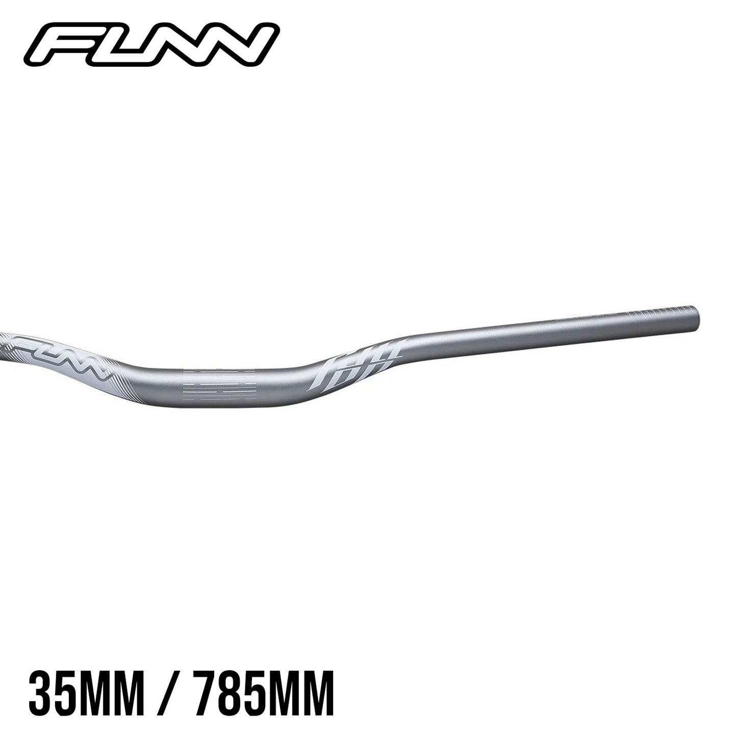 Funn Full On Aluminum MTB Handlebar - Grey White