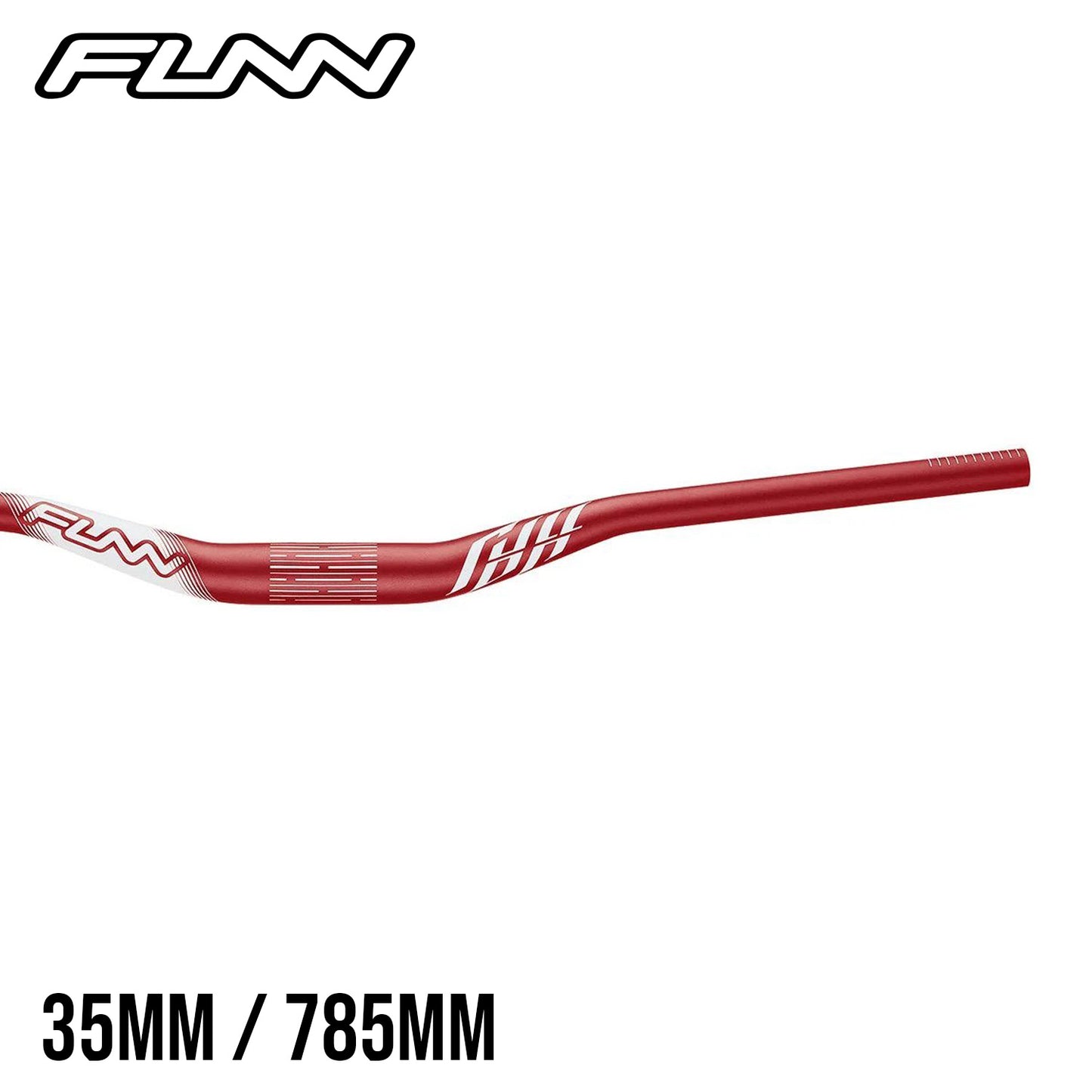 Funn Full On Aluminum MTB Handlebar - Blast Red