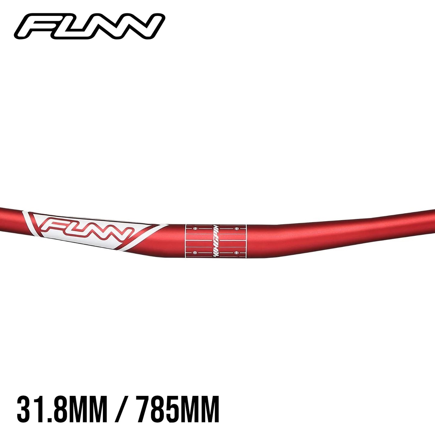 Funn Kingpin Aluminum MTB Handlebar - Red