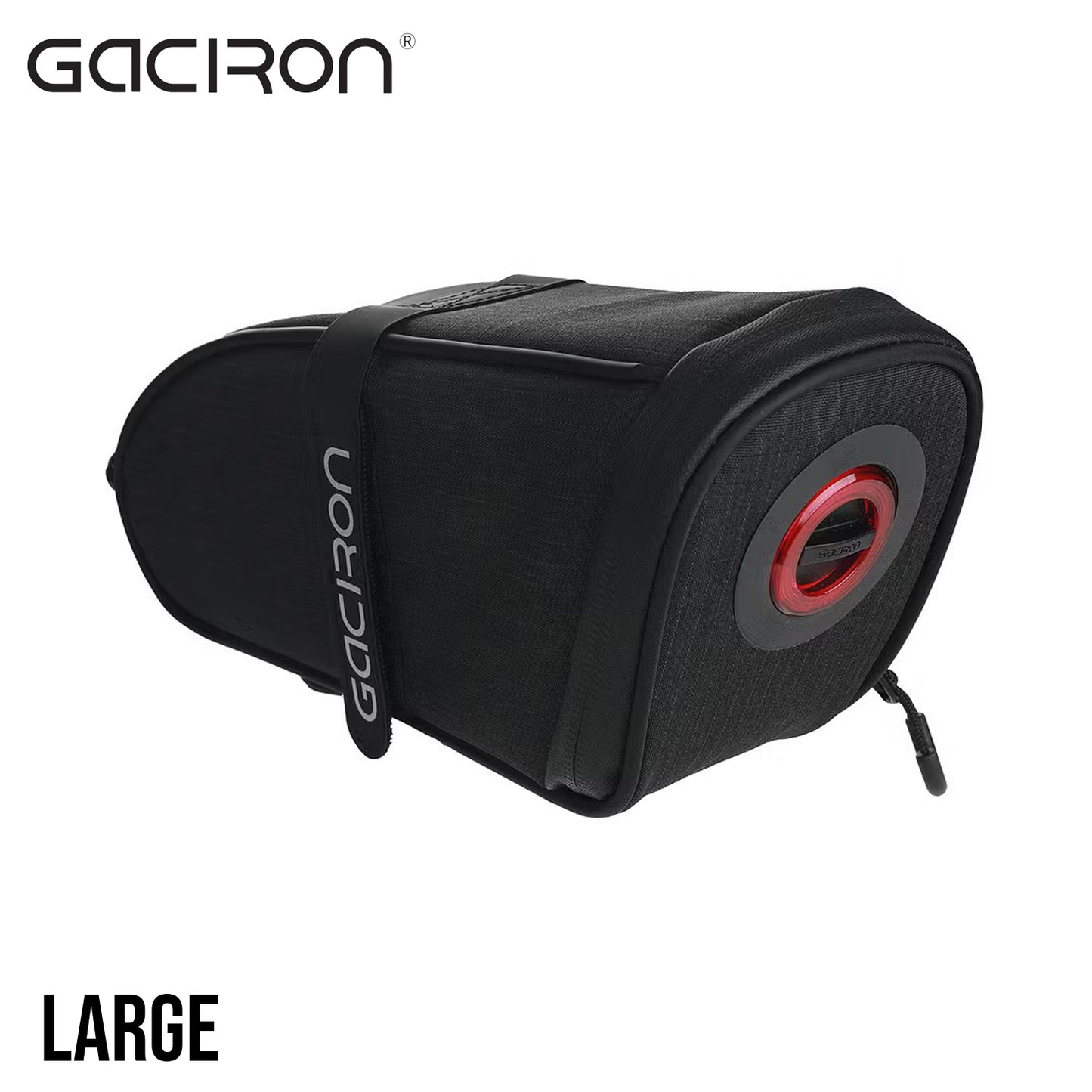 Gaciron BIRD NEST300 Aero Saddle Bag w/ Magnetic Smart Taillight - Black