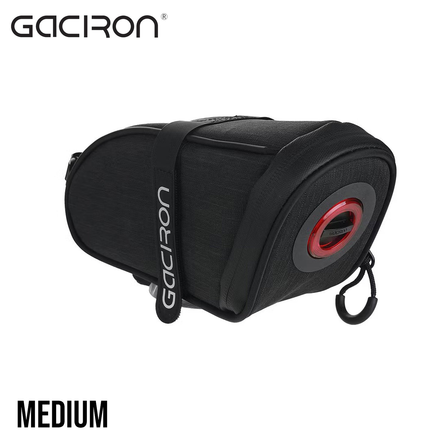 Gaciron BIRD NEST300 Aero Saddle Bag w/ Magnetic Smart Taillight - Black