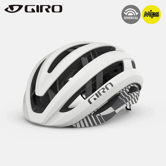 Giro Aries Spherical MIPS Road Bike Helmet - Matte Charcoal Rush
