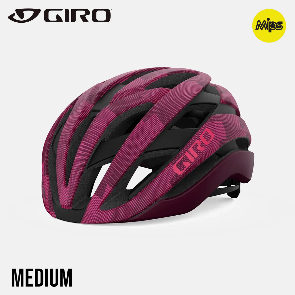 GIRO Cielo MIPS Bike Helmet - Matte Dark Cherry Towers